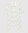 Babies' Floral Footless Cotton Sleepsuit MARSHMALLOW white/MULTICO white